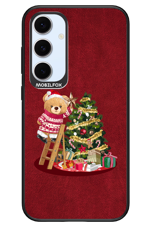 Christmas Bear (Burgundy) - Samsung S24 FE