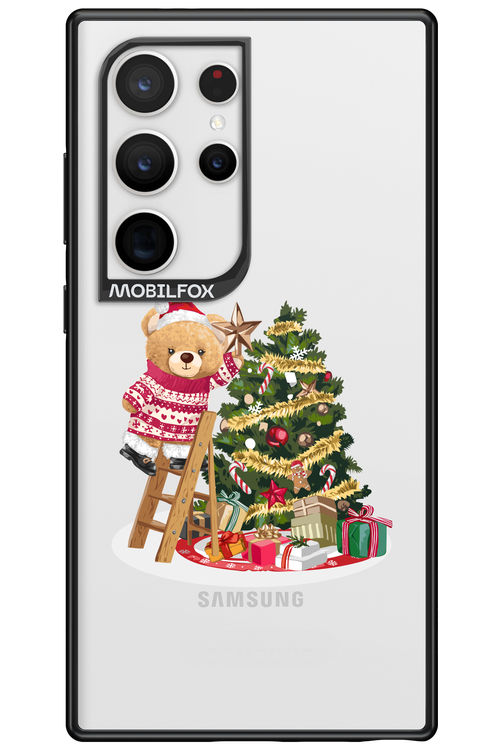 Christmas Bear (Transparent) - Samsung Galaxy S24 Ultra