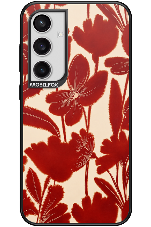 Burgundy Flowers 2.0 - Samsung Galaxy S24+