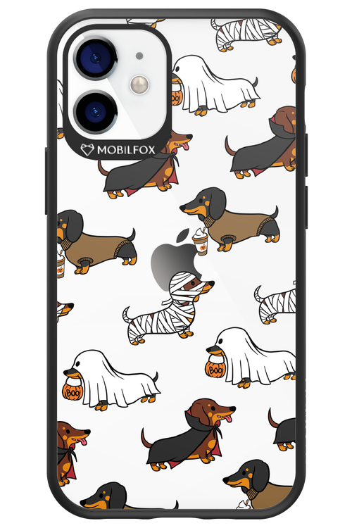 Scary Dachshund (Transparent) - Apple iPhone 12 Mini