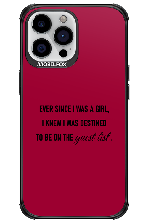 Guest List - Apple iPhone 13 Pro Max