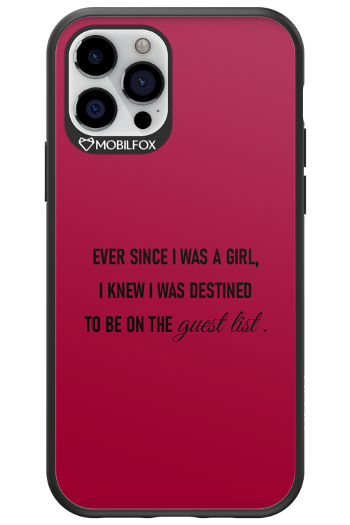 Guest List - Apple iPhone 12 Pro