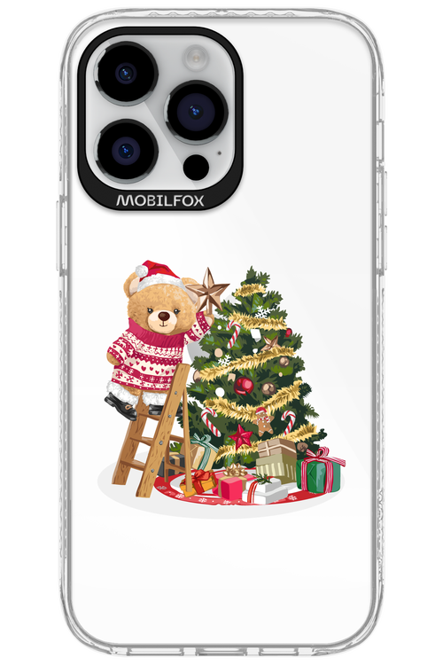 Christmas Bear (Transparent) - Apple iPhone 14 Pro Max