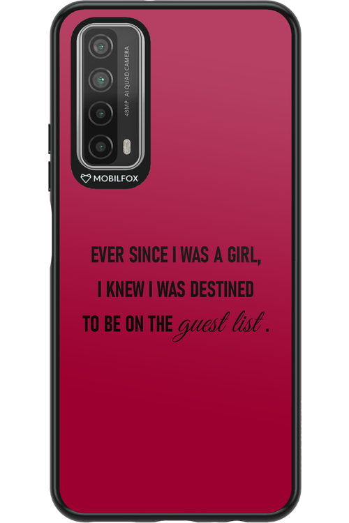 Guest List - Huawei P Smart 2021