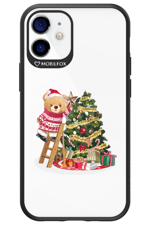 Christmas Bear (Transparent) - Apple iPhone 12 Mini
