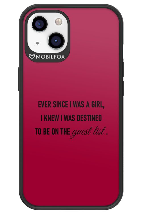 Guest List - Apple iPhone 13