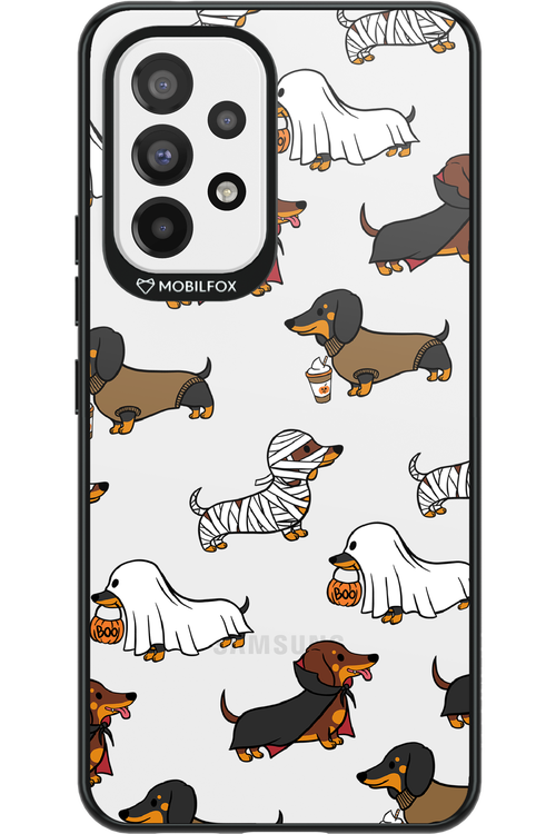 Scary Dachshund (Transparent) - Samsung Galaxy A53
