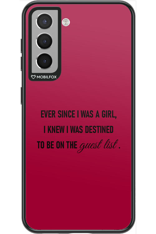 Guest List - Samsung Galaxy S21