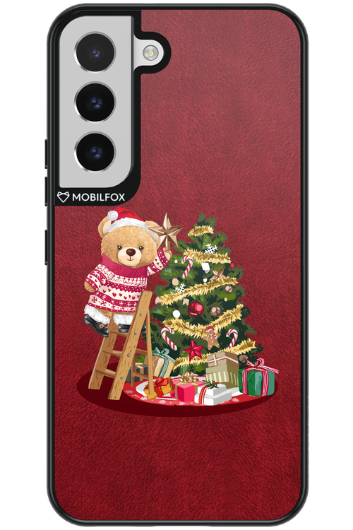 Christmas Bear (Burgundy) - Samsung Galaxy S22