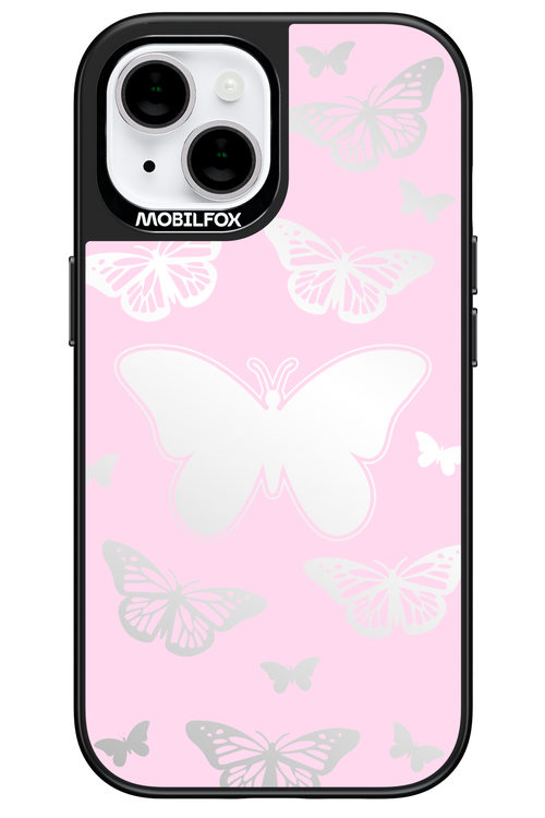 Butterfly Barbie Mirror - Apple iPhone 15