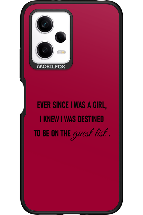 Guest List - Xiaomi Redmi Note 12 5G