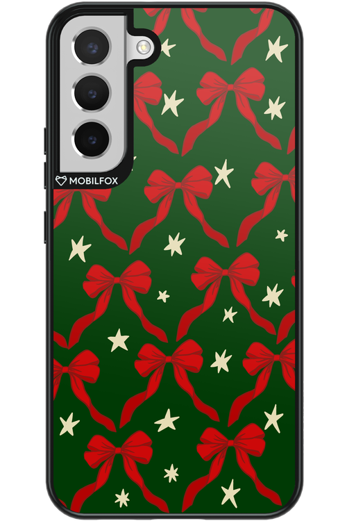 Bow & Stars (Green) - Samsung Galaxy S22+