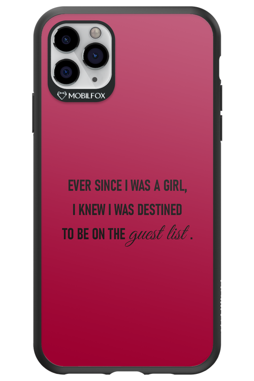 Guest List - Apple iPhone 11 Pro Max