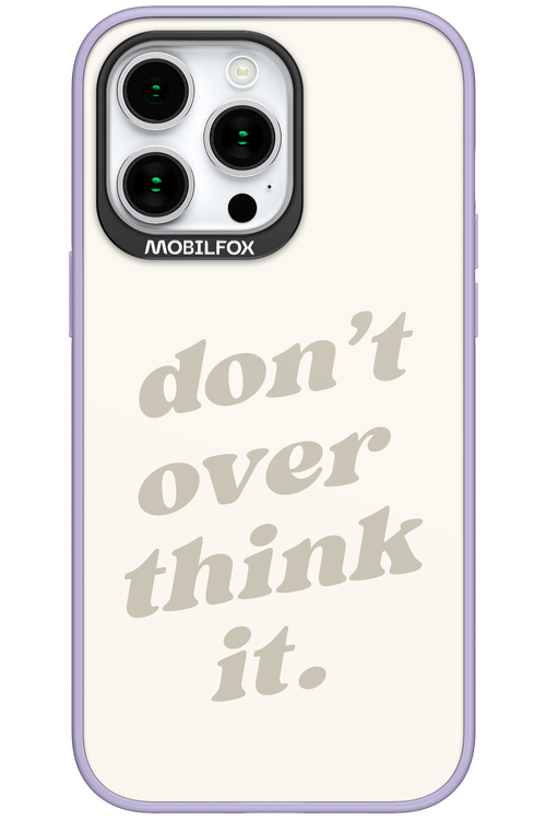 No OverThink - Apple iPhone 15 Pro Max