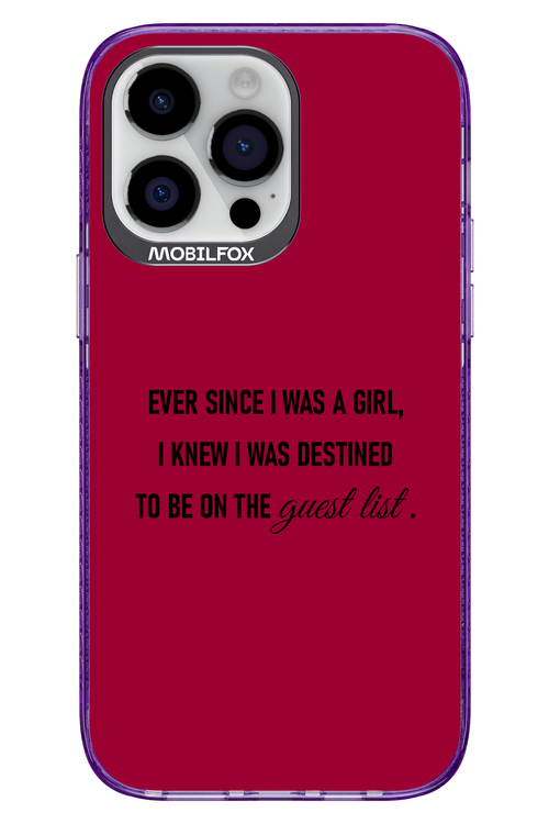 Guest List - Apple iPhone 14 Pro Max