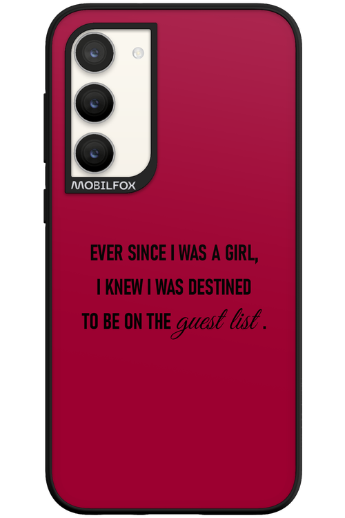 Guest List - Samsung Galaxy S23 Plus