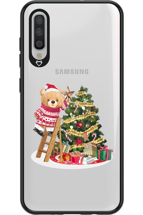 Christmas Bear (Transparent) - Samsung Galaxy A70