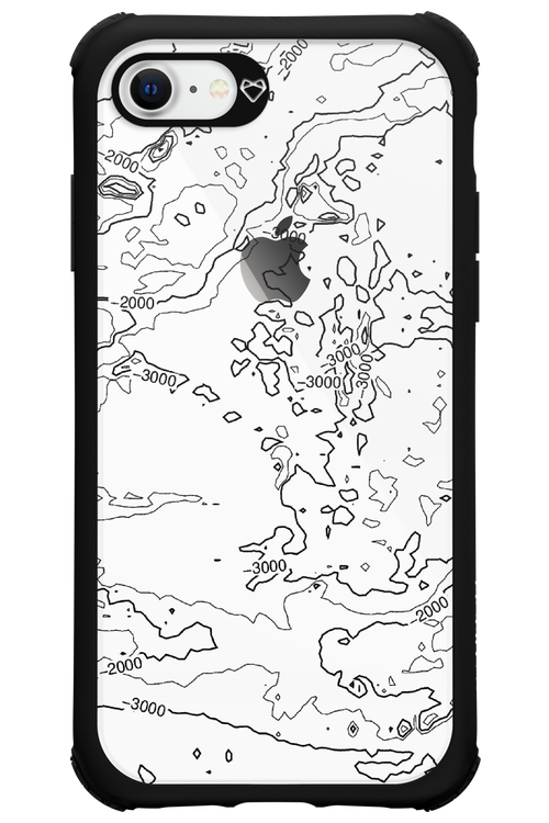 Contour Map - Apple iPhone 8