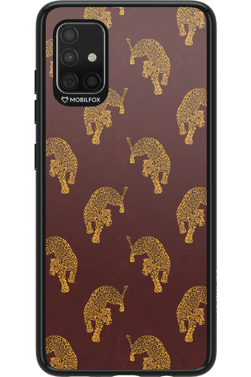 Burgundy Leopard Pattern - Samsung Galaxy A51