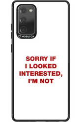I'm not - Samsung Galaxy Note 20