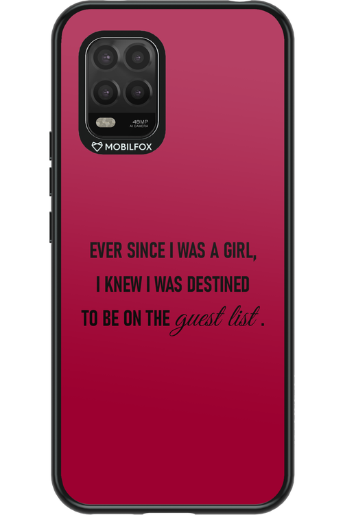 Guest List - Xiaomi Mi 10 Lite 5G