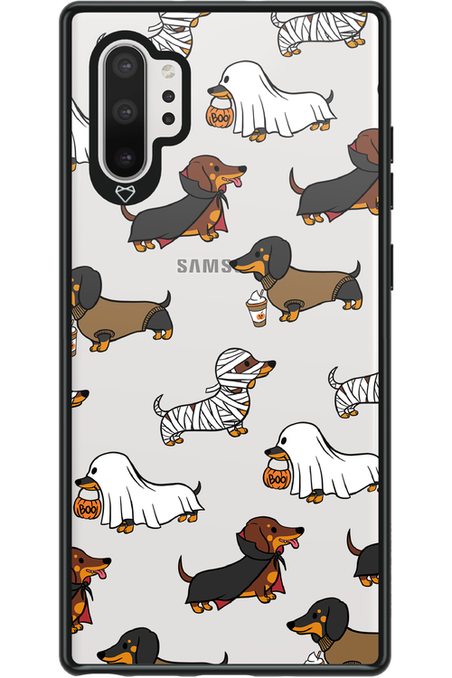 Scary Dachshund (Transparent) - Samsung Galaxy Note 10+