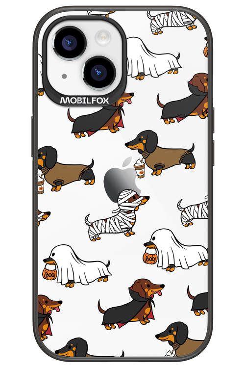 Scary Dachshund (Transparent) - Apple iPhone 15