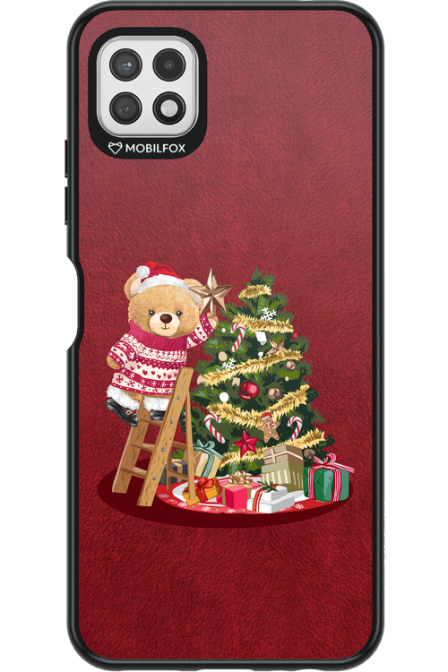 Christmas Bear (Burgundy) - Samsung Galaxy A22 5G