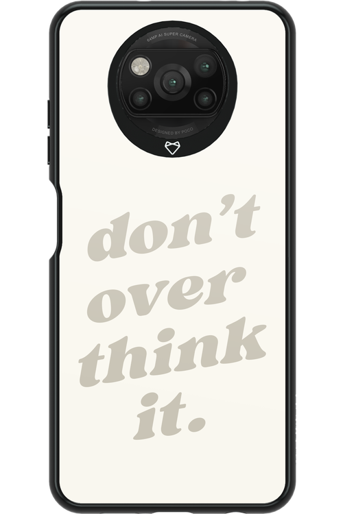 No OverThink - Xiaomi Poco X3 Pro