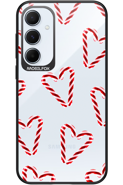 Candy Cane Hearts - Samsung Galaxy A55