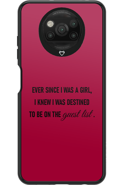 Guest List - Xiaomi Poco X3 NFC