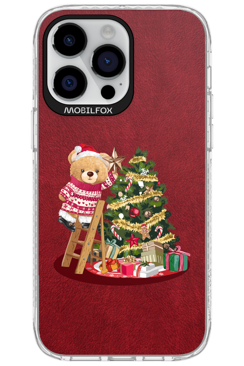 Christmas Bear (Burgundy) - Apple iPhone 14 Pro Max