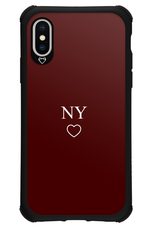 NY Burgundia 2.0 - Apple iPhone X