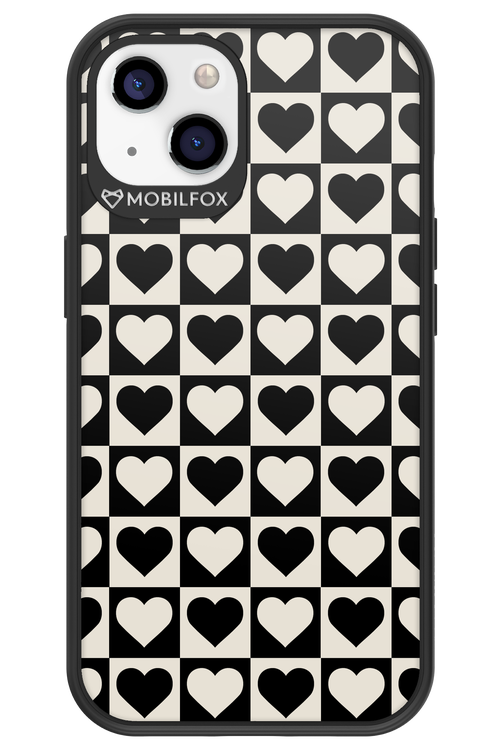 Checkered Heart - Apple iPhone 13