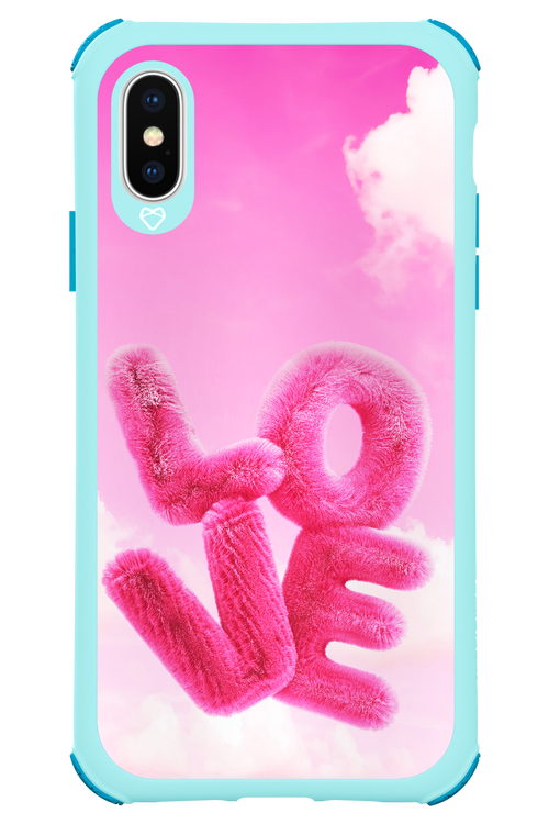 Pinky Love Clouds - Apple iPhone XS