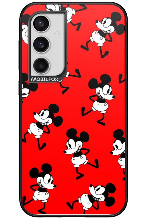 Iconic Mouse (red pattern) - Samsung Galaxy S23 FE