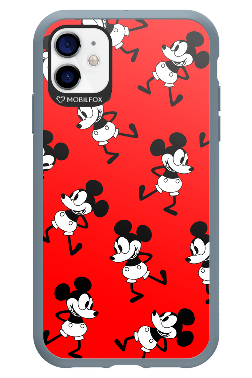 Iconic Mouse (red pattern) - Apple iPhone 11
