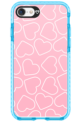 Line Heart Pink - Apple iPhone SE 2022