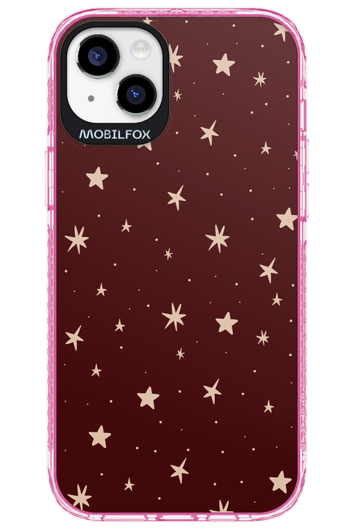 Burgundy Stars - Apple iPhone 14 Plus
