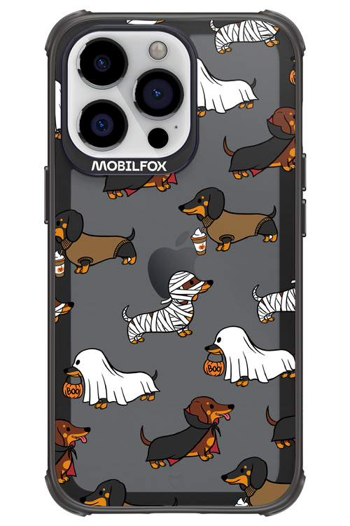 Scary Dachshund (Transparent) - Apple iPhone 13 Pro