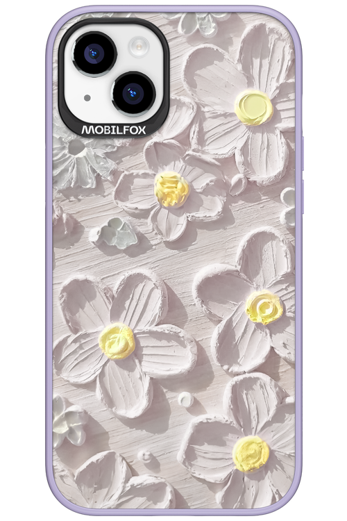 White Flowers - Apple iPhone 15 Plus