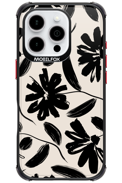 Monochrome Flowerss - Apple iPhone 16 Pro