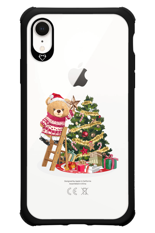 Christmas Bear (Transparent) - Apple iPhone XR