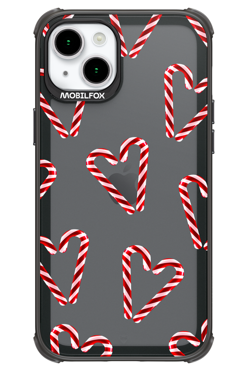 Candy Cane Hearts - Apple iPhone 15 Plus