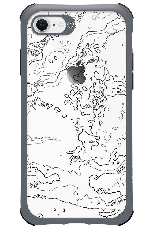 Contour Map - Apple iPhone 8