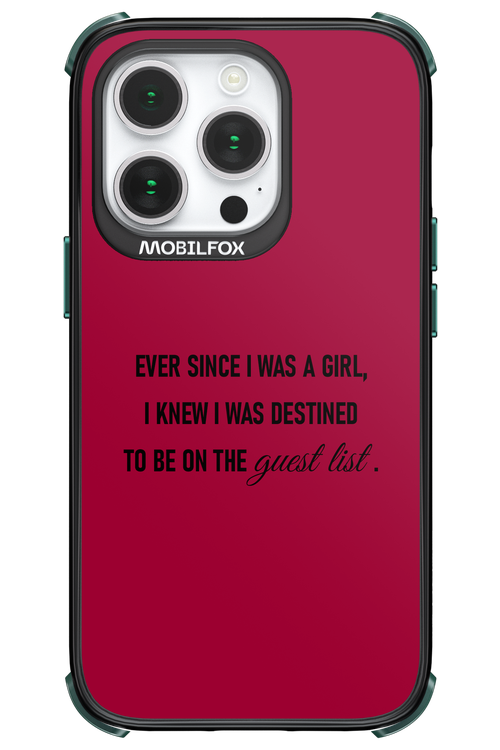 Guest List - Apple iPhone 14 Pro