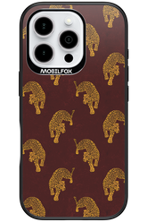 Burgundy Leopard Pattern - Apple iPhone 16 Pro