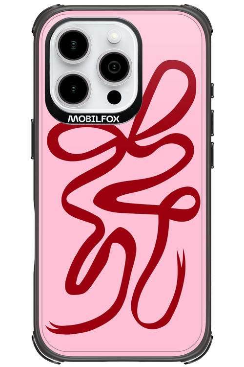 Burgundy Bow - Apple iPhone 16 Pro