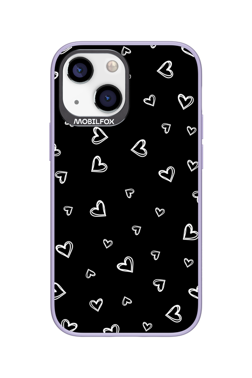 Monochrome Hearts 2.0 - Apple iPhone 13 Mini