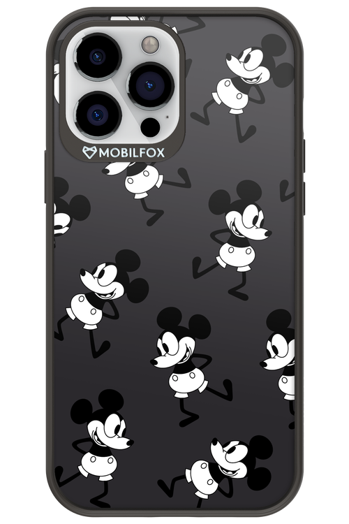 Iconic Mouse (antracite pattern) - Apple iPhone 13 Pro Max